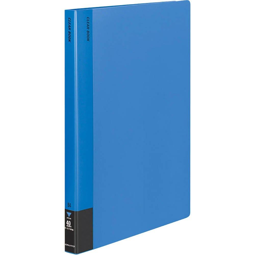 

KOKUYO File Clear Book Fixed Type B4 Vertical 40 Sheets Pocket La-574NB