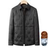 Men's Winter Lightweight Down Jacket - Middle-aged Lapel Business Casual Outerwear, Dad Style Trendy