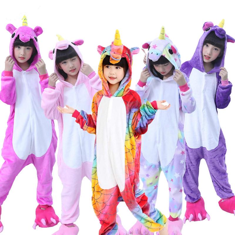 Kids Unicorn Onesie Pajamas for Girl Costume Animal Cosplay Sleepwear Kids Unicorn Onesie Pajamas for Girl Costume Animal Cosplay Sleepwear