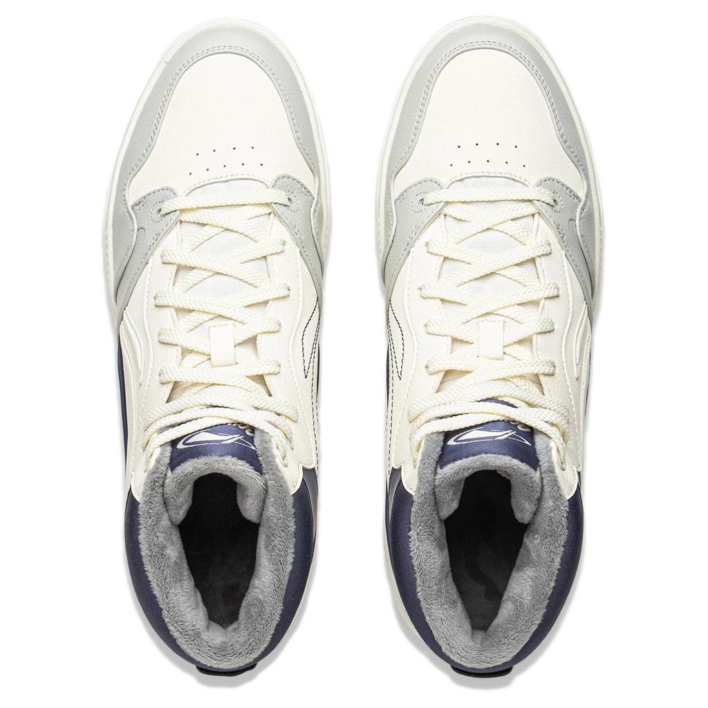 Li Ning Common 80er Jahre Abriebfeste Dämpfung High-Top Skateboard-Schuhe Herren AGCV407-3