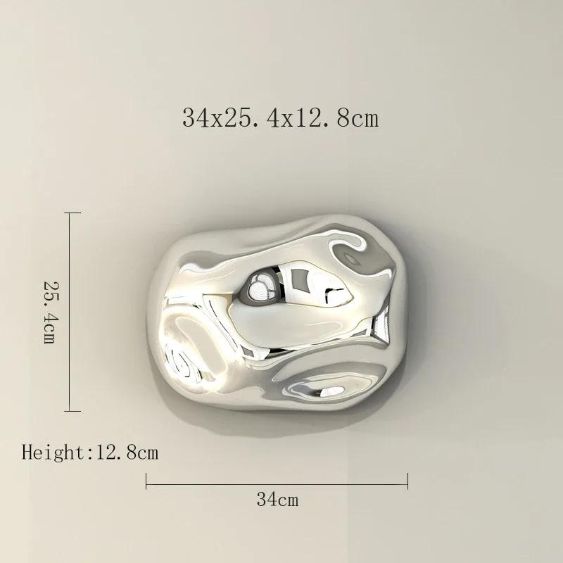 Pokovený simulovaný kamenný přívěsek Domov Moderní kamenné ozdoby Abstraktní dekorace Kreativní studio Pozadí Stěna Stereo závěsy