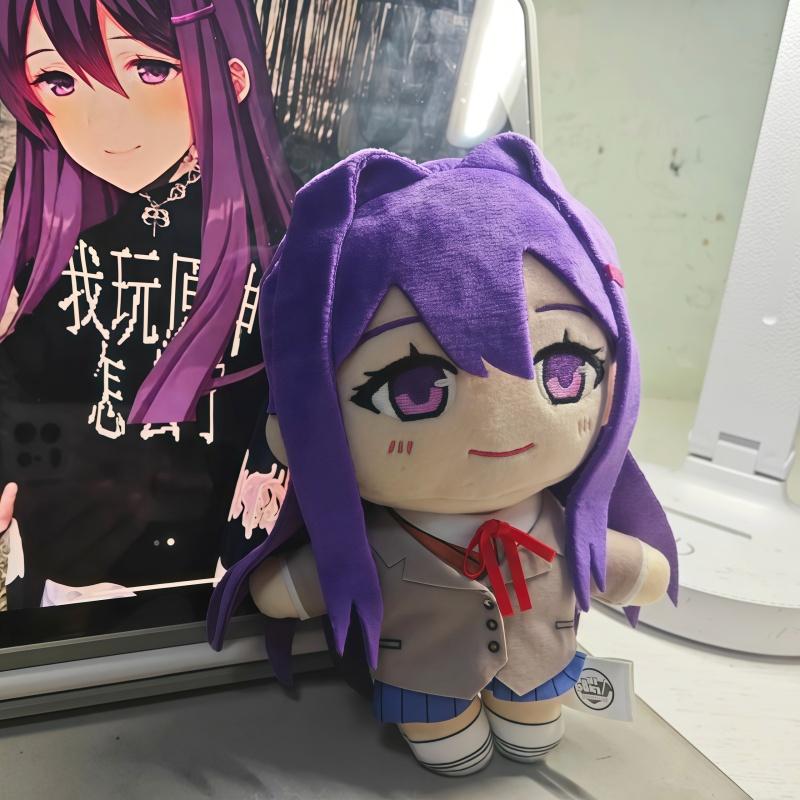 Anime Natsuki Plüschtier Doki Doki Literature Club Zubehör Weiche Stoffpuppe Schlüsselanhänger Cartoon Anhänger Für Fans Geburtstagsgeschenk
