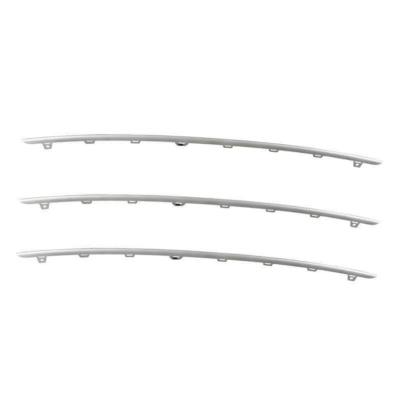 Porsche Cayenne 9Y0 Silver Grille Trim (2018-2025, Non-Adaptive Cruise Control Models)