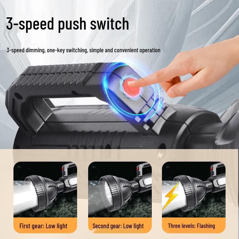 Jujingyang Rechargeable LED High-Power Handheld Searchlight