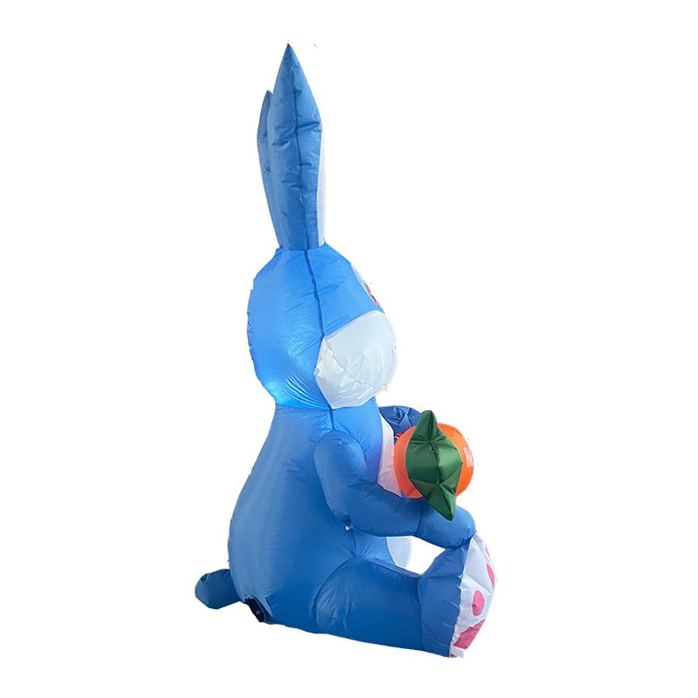 Outdoor Easter Inflatable Model 1.2m Easter Cartoon Rabbit-shaped Led Lights For Party Yard Lawn Garden Holiday Venue Layout