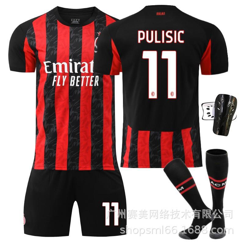 2526AC Milan Home Football Uniforms 10 Leo Shirts 79 Filly 11 Ibrahimovic No. 14 Modric Kaka