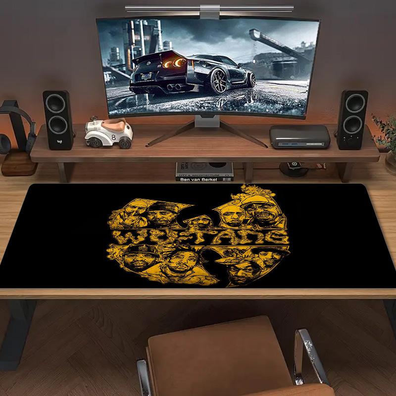 Wu‑Tang Clan Print  Cushion Non-slip Laptop Tablet Big Mousepad XXL Mat Mini PC Playmat With Lock Edge