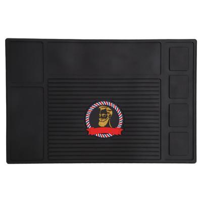 Barber Tools Mat Silicone Skid Resistance Waterproof Strong Adsorption Barber Station Organizer Mat