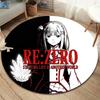 Re Zero Round Area Rug Carpet Rug For Living Room Bedroom Sofa Playroom Decor Nonslip Floor Mat