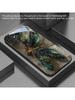 Gilded Emerald Dragonfly Black Glass Phone Case for Samsung Galaxy S26/S25 Ultra/S24/S24 FE/S24 Plus/S24 Ultra/S23+/S22+/S21 5G