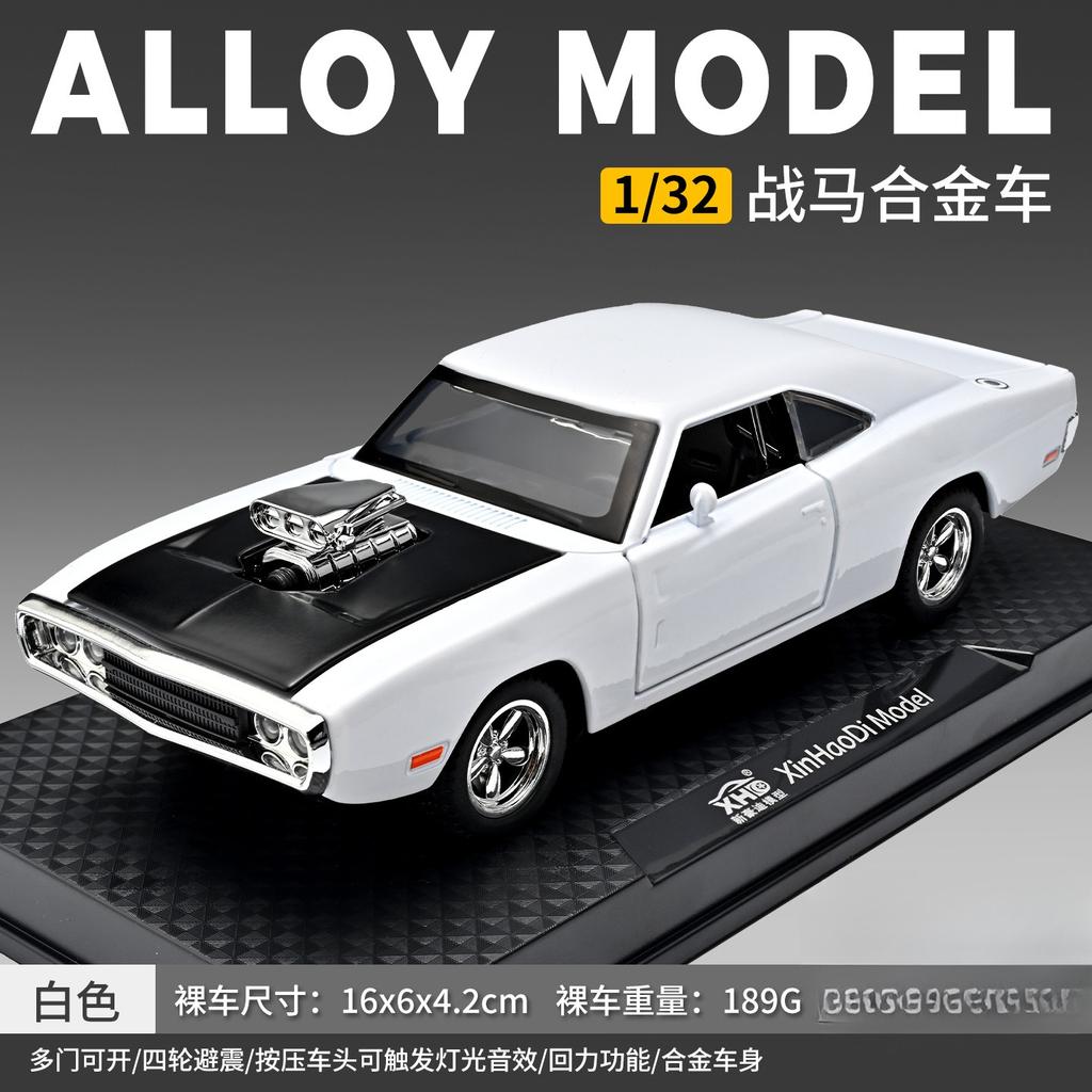 1:32 Charger Car Model Toy Doors Opened Sound Light Models Pull Back Vehicle For Birthday Gifts