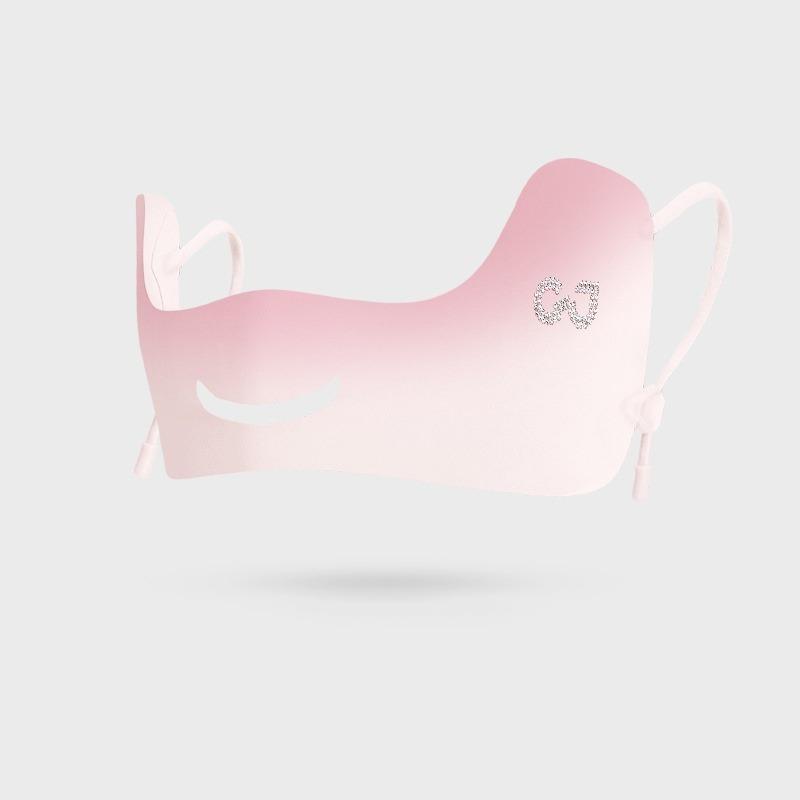 High Quality Summer Ice Silk Sunscreen Mask Women Outdoor UV Shade Breathable Golf Mask Half Breathable Hanging Ear Outdoor