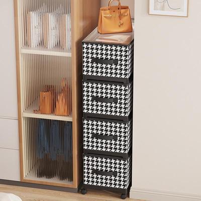 Yatak Odası için Tekerlekli Şeffaf Toz Geçirmez Kıyafet Saklama Kutusu