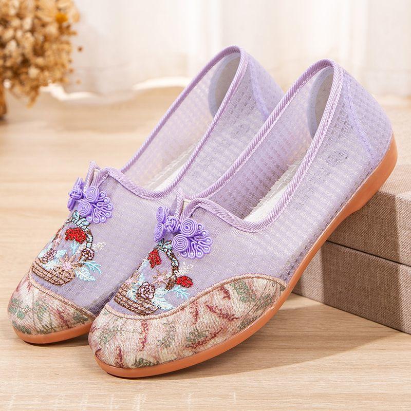 Soft Sole Casual Loafers for Women Summer Fashion Knitted Non Slip Breathable Mesh Walking Shoes Woman Slip-on Platform Shoes