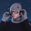 Neck Warmer Winter Glove Cap Set Korean Style Solid Beanie Knitted Hat Gloves Scarf  Outdoor
