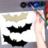 DIY Recycelte Holz Fledermausförmige Dekorationen - Leichte Unbemalte Bastelsets mit Juteaufhängern für Halloween-Partydeko