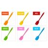Leeseph 8 inch Silicone Spatula - 1 Small Heat Resistant Non-Stick Cooking Utensils (Multicolor)