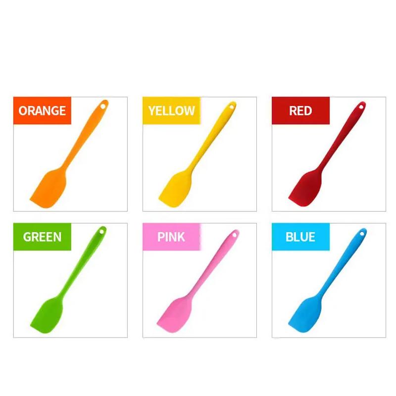 Leeseph 8 inch Silicone Spatula - 1 Small Heat Resistant Non-Stick Cooking Utensils (Multicolor)