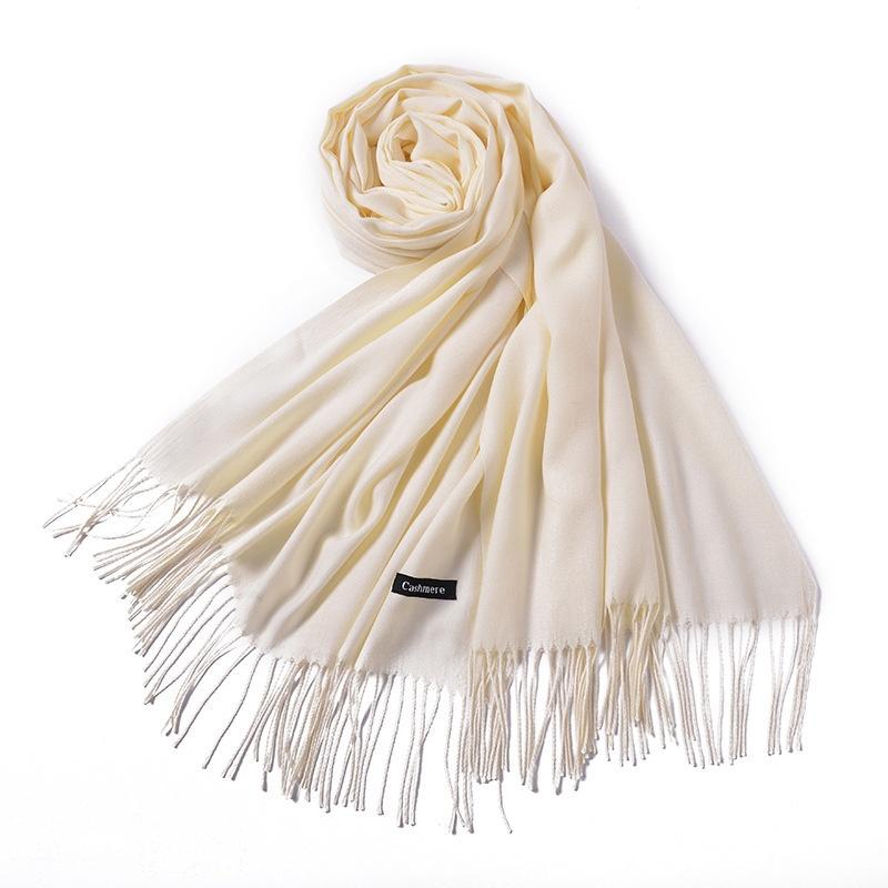 Langer Faux-Kamel-Schal Damen-Sli Wärme Herbst Winter Farbe Pfriem Einfach Sle Faionable Ne Wärmer