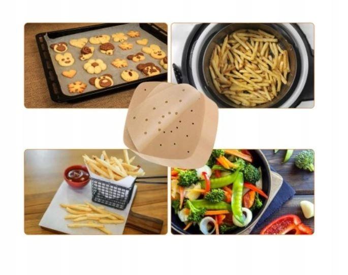 Papier Do Pieczenia Wkłady Air Fryer Frytkownicy Beztłuszczowej 23Cm 100X
