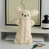 Teddy Stationery Plush Storage Bags For Girls With Dog Pattern Pencil Pouch
