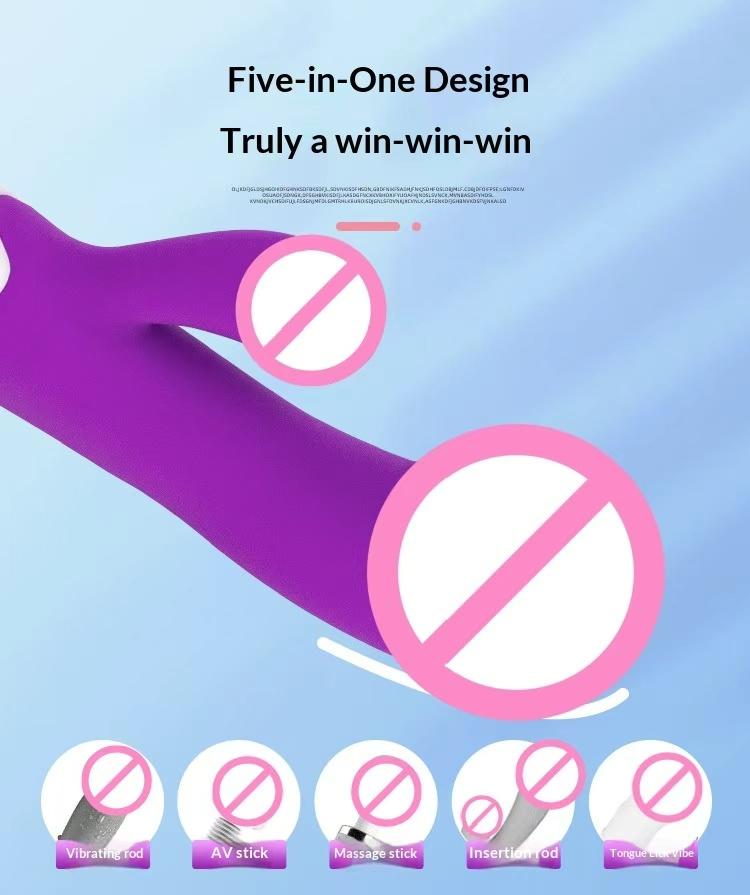 30 Frequency Vibrator Waterproof Dildo Clit Stimulator With Soft Flexible Silicone Quiet Operation Vibrator Sex Toy for Women