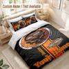 Custom Name Bedding Set 3 PiecesHarley-Davidson Print Duvet Cover + 2 Pillowcases Soft Bed Decor