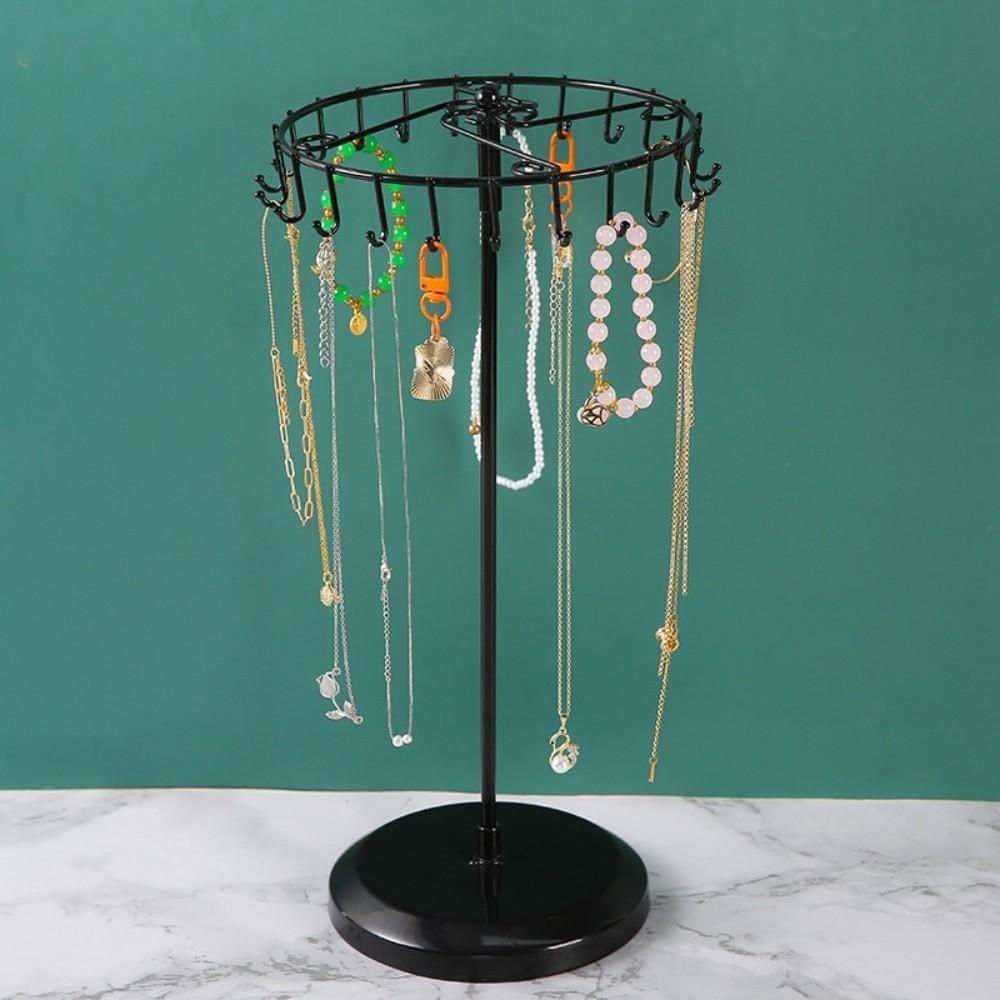 23 Hooks Necklace Organizer Removable Jewelry Storage Rack Jewelry Display Stand Jewelry Storage
