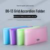 Large Capacity 13-Compartment B6 Accordion Folder In Candy Colors for Receipts and Bills