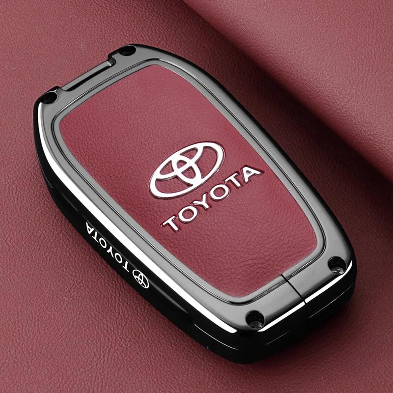 Key Fob Cover Case Compatible with 2025 2024 Toyota Sienna Highlander Corolla Crown Venza RAV4 Tacoma Fortuner Land Cruiser