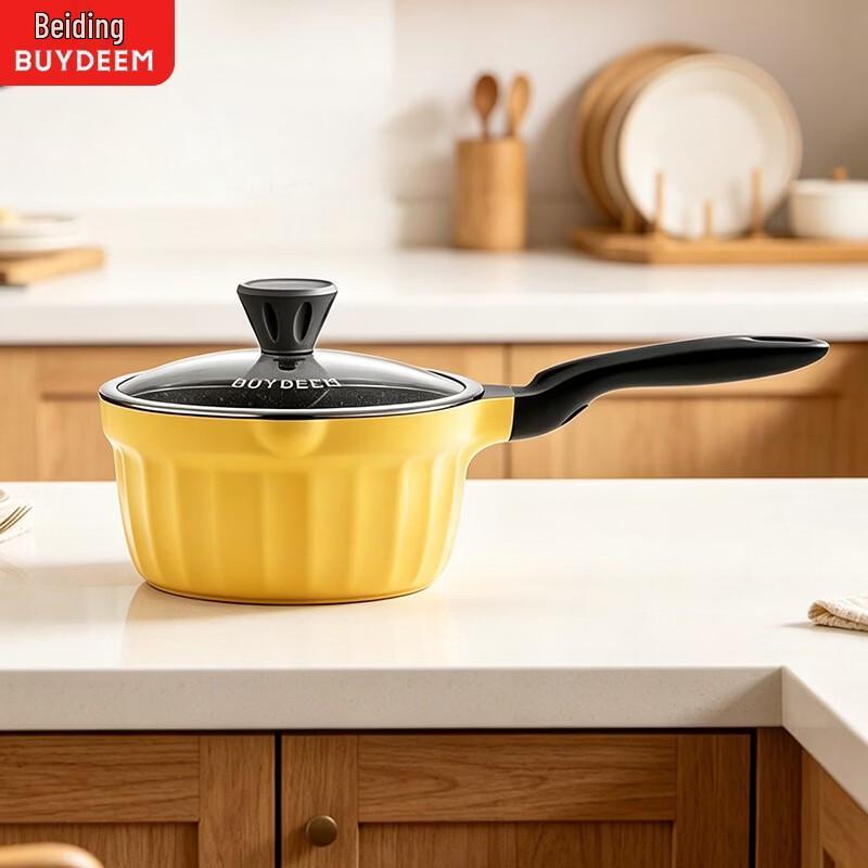 Buydeem 18cm Enamel Non-Stick Milk Pot