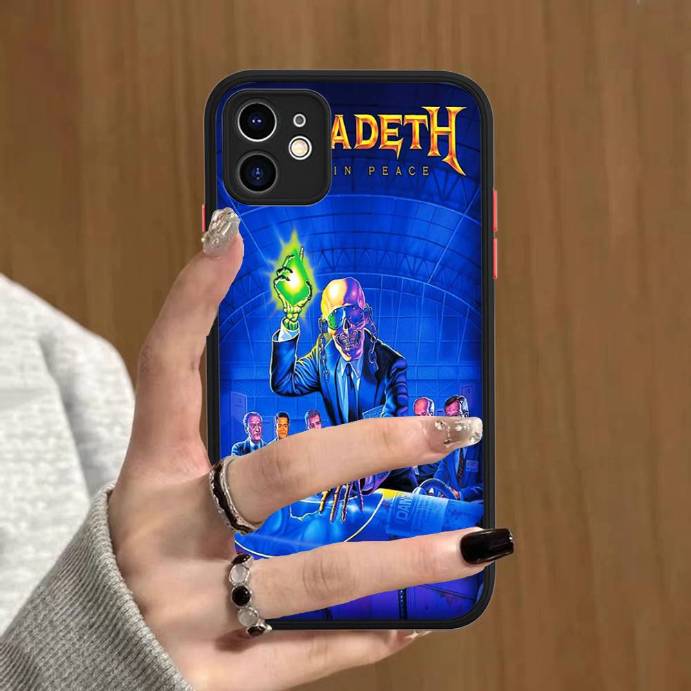 

Music Band M-Megadeth Phone Cases For IPhone 16 15 14 Plus 13 12 11 Pro Max Matte Oft Bumper Phone Cover iphone 16pro max