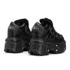 Ny Punk-stil Damesko Snøring Hælhøyde 6CM Plattformsko Dame Gothic Ankel Rock Boots Metalldekor Dame Joggesko