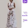 Spring and Summer 2026 European and American New Women's Dress Amazon Sexy Lace Hollow Backless Beach Dress Long Dress