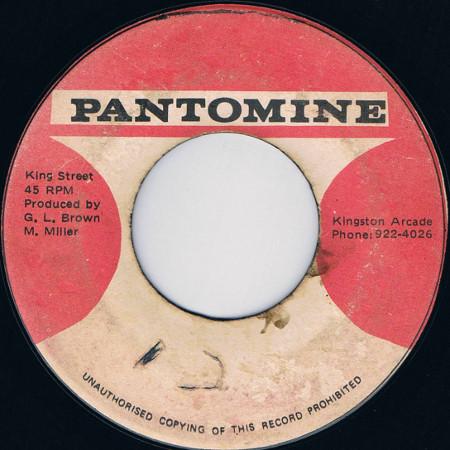 

7inch Record GLEN BROWN Merry Up NONE Pantomine Jamaica Reggae Ska Dub Used