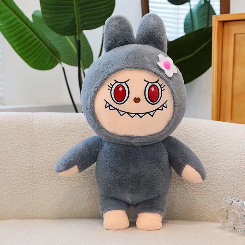 Adorable Labubu Plush Toy Cute Cartoon Animal Pillow Soft Stuffed Doll Gift For Kids