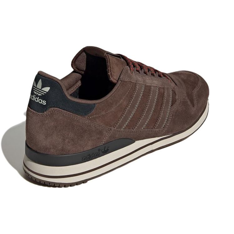 adidas Originals ZX 500 Nylon Suede Leather Sports Durable Low-Top Lifestyle Shoes Unisex Sneakers Dark-Brown GX9503