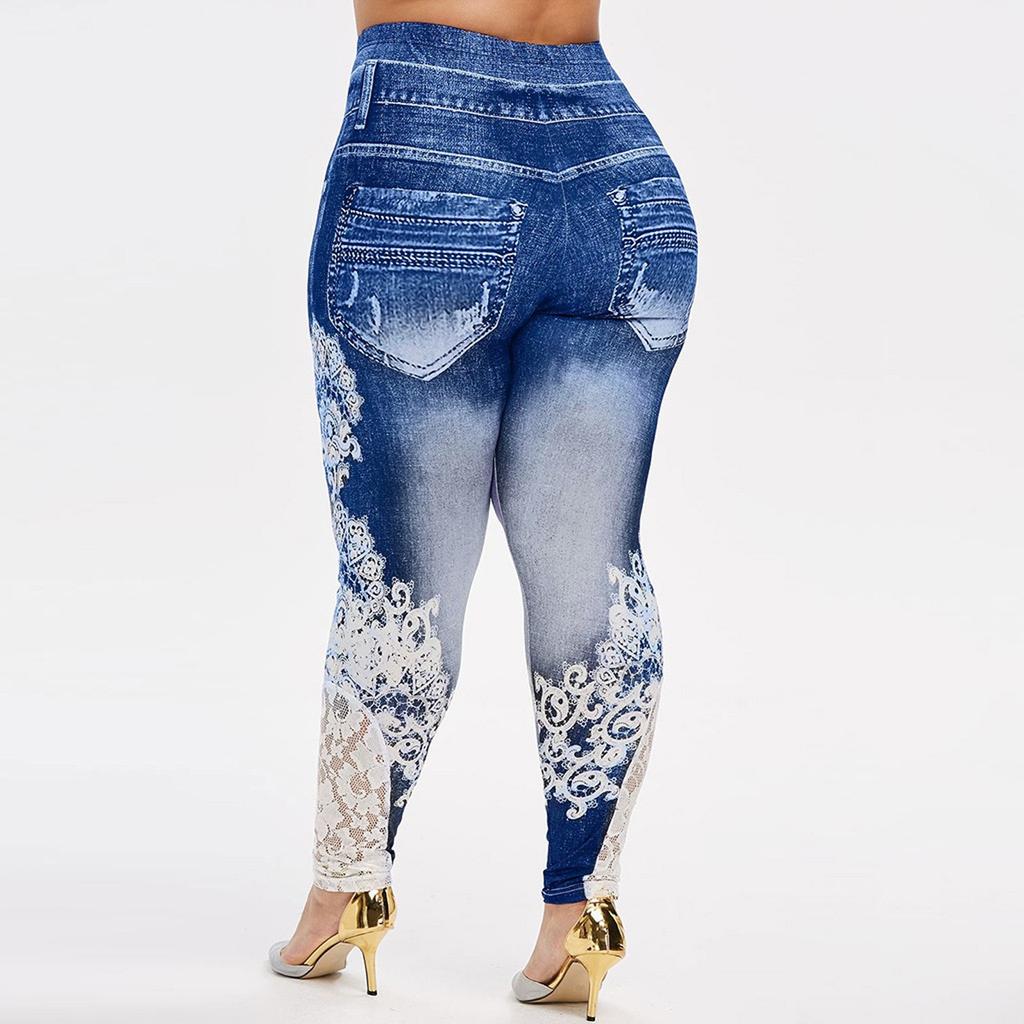 Women Printed Yoga Fitness Leggings Running Gym Stretch Sports Pants Trousers