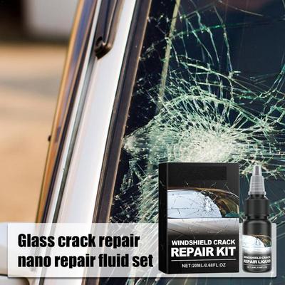 Cam Çatlak Onarım Kiti 20ml Araba Camı İçin Onarım Sıvısı Cam Çizik Giderici Çatlaklar Otomotiv İçin Hızlı Çözüm Çözümü