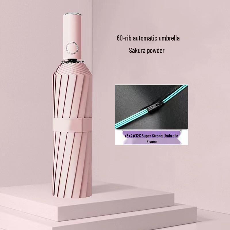 UV Protective Black Folding Sun Umbrella - Anti-Ultraviolet Women's Sunshade with Custom Logo