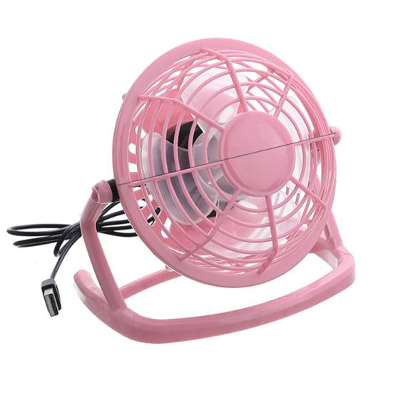 

Mini Fan Quiet Stable Base Strong 4 Blades Wind Easy to Carry Cooling