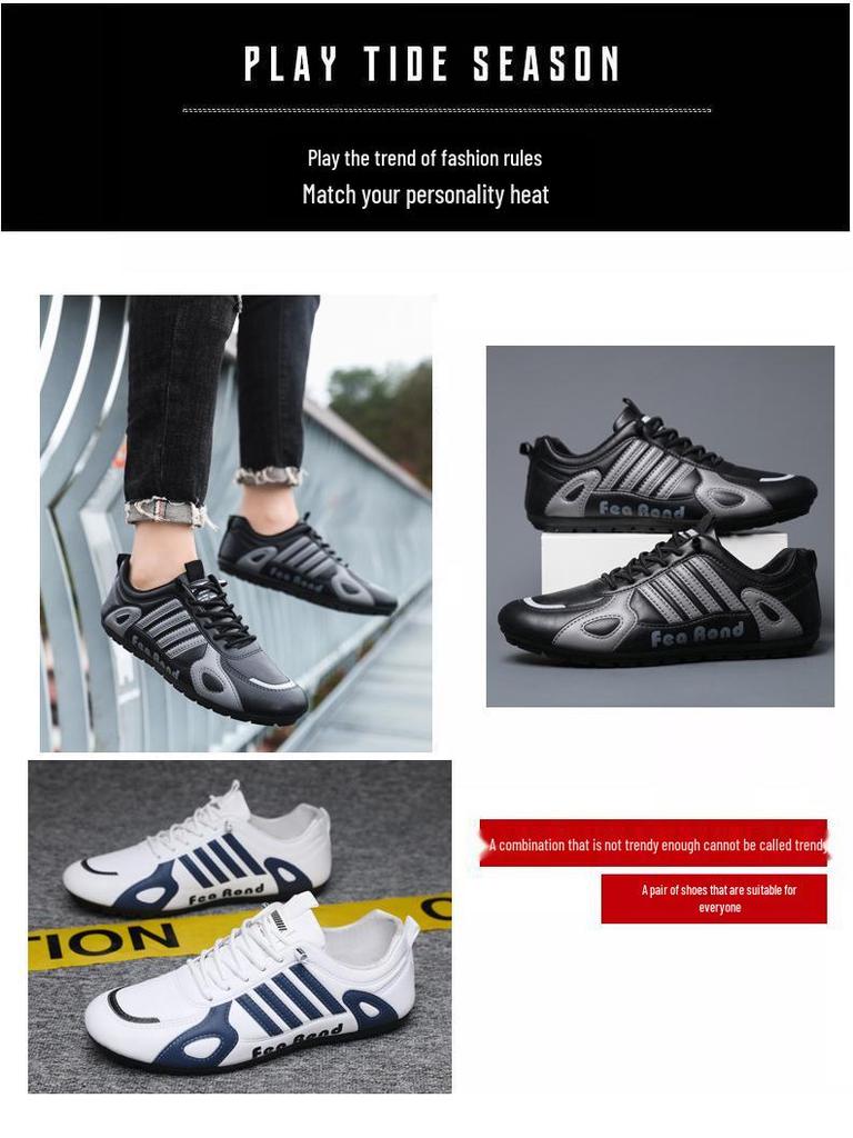 Men's 2025 Soft-soled Breathable Leather Moccasins - Korean Style Casual Sneakers & Flat Driving Shoes