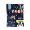 Pete the Cat  Cartoon Cat Flannel Blanket  Fashion Throw Blankets for Bed Sofa Couch 200x150cm Bedspread