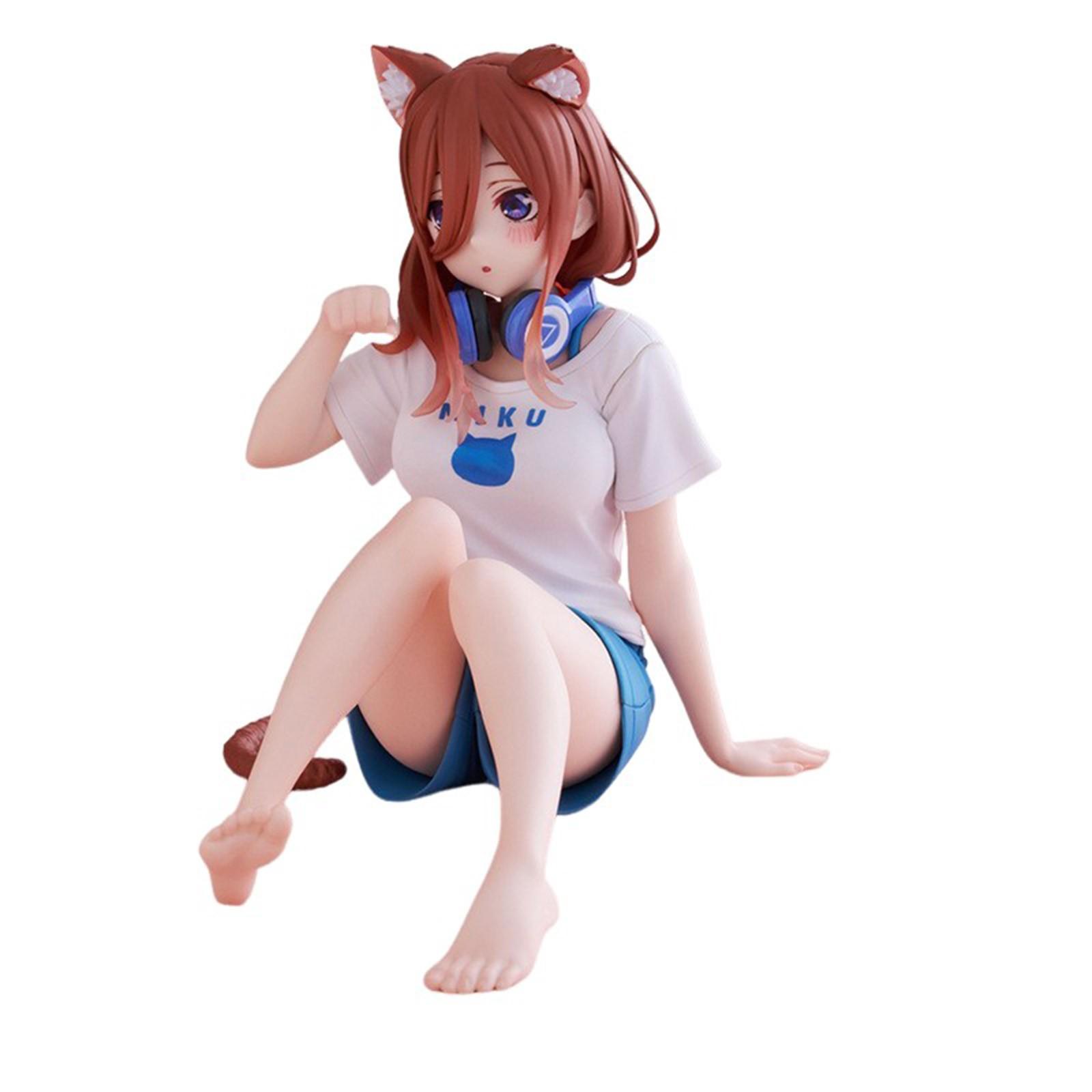 

Новая 1 шт. аниме фигурка Квинтэссенциальные квинтюплеты Накано Нино Накано Мику статуэтка девушки модель куклы украшение стола игрушки подарки на день рождения One Size