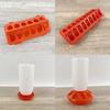 Plastic Poultry Feeder Thicken Feeding Bucket Container Visible Chick Water Food Dispenser Poultry