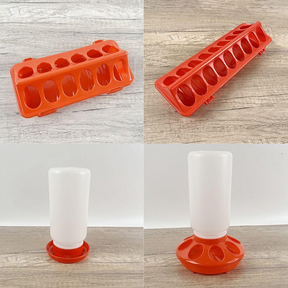 Plastik Geflügelfutterspender Verdicken Automatischer Vogeltränke Sichtbarer Futtereimer Behälter Vögel