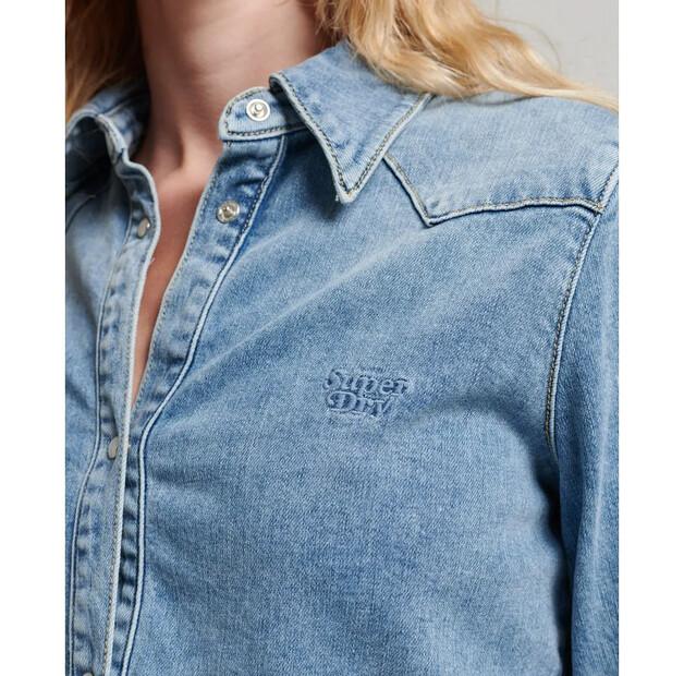 Superdry Vintage Denim Western рубашка