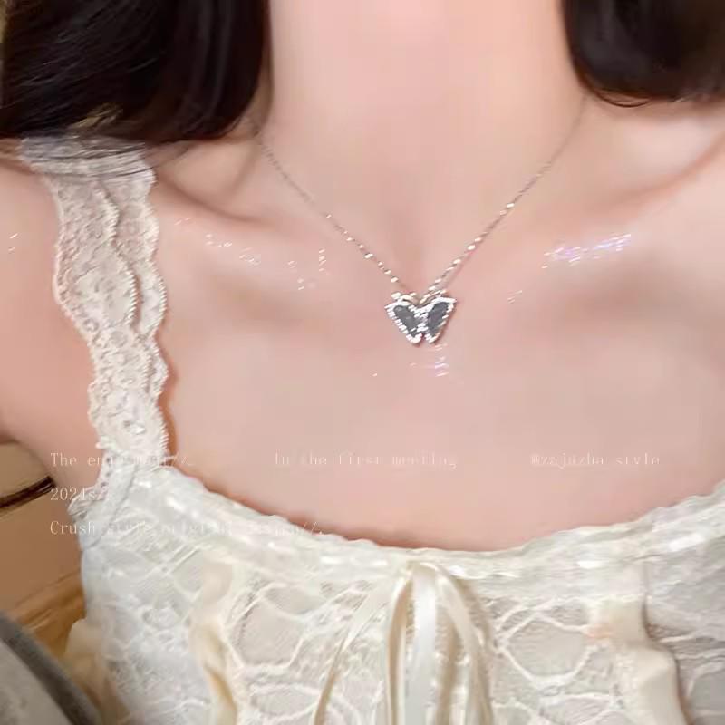 

Женское высококлассное ретро этническое жемчужное ожерелье-бабочка – титановая сталь