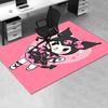 Office Rug Kuromi, Gothic Lolita Anti-Slip Rug, Machine Washable for Living Room, Bedroom, Office, Multiple Sizes, Bedroom Mat, Decorative Mat, Durabl