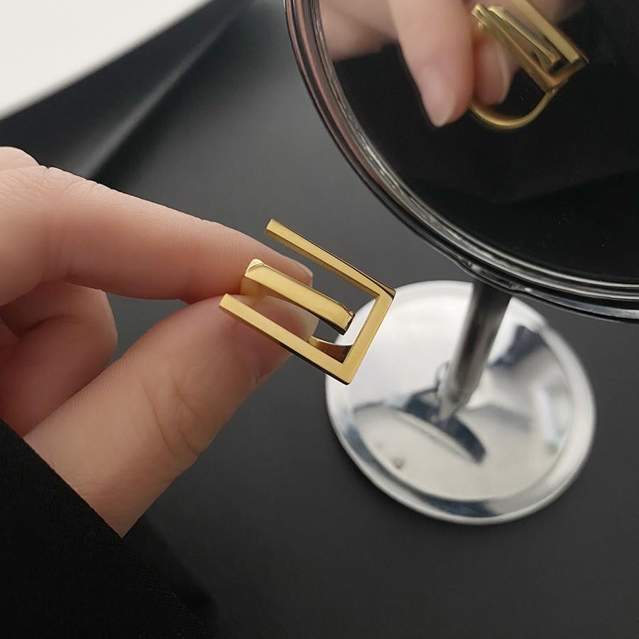 Inel Exquis Coreean cu Diamante, Trendy pentru Femei, pentru Degetul Arătător - Stil Versatil de Designer